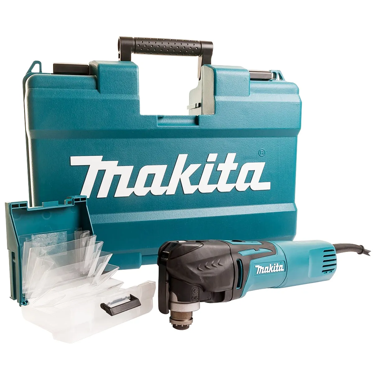 Makita TM3010CK/2 Oscillating Multi-Tool 240V with 8 Piece Accessories Set