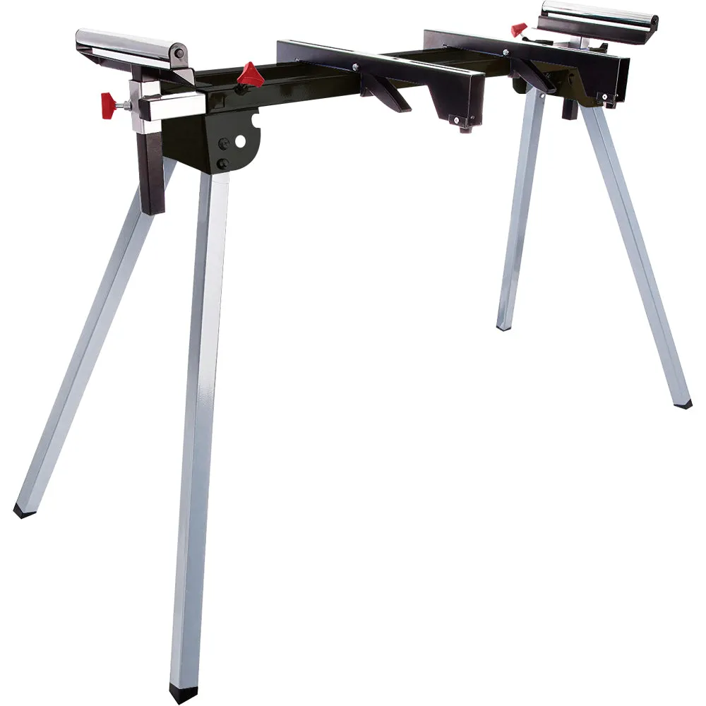 Metabo KGS 216mm Single Bevel Sliding Mitre Saw 240V with Universal Leg Stand
