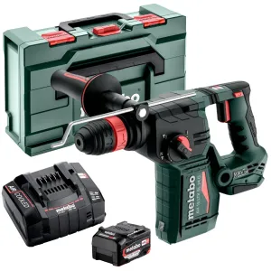 Metabo KH 18 LTX BL 24 Q 18V Brushless SDS  Combination Hammer Drill with 1 x 5.2Ah Battery Charger & Metabox