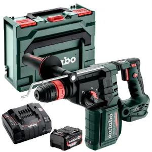Metabo KH 18 LTX BL 28 Q 18V Brushless SDS  Combination Hammer Drill with 1 x 5.2Ah Battery Charger & Metabox