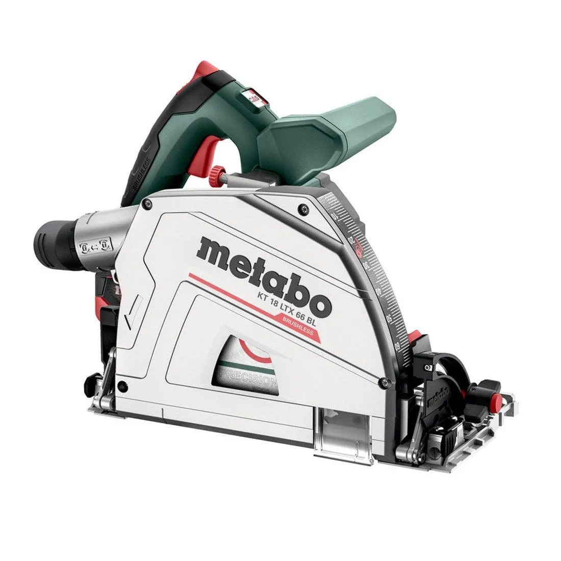 Metabo KT 18 LTX 66 BL 18V Brushless Plunge Saw with 2 x 5.2Ah Battery Charger & 1600mm Guide Rail Kit
