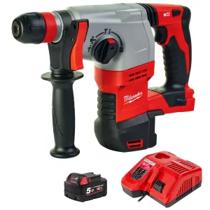 Milwaukee HD18HX-0 18V SDS  Rotary Hammer Drill with 1 x 5.0Ah Battery & Charger