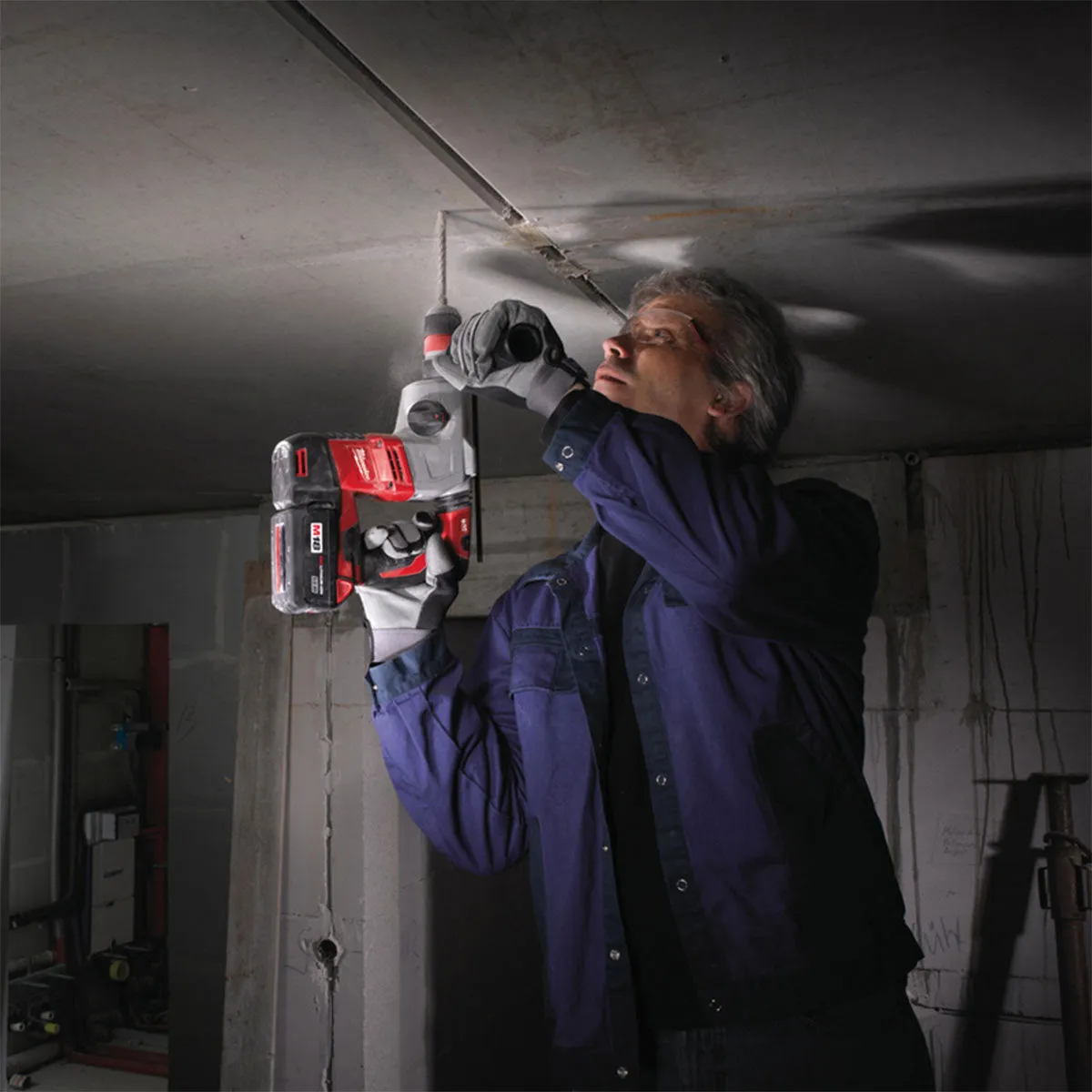Milwaukee HD18HX-0 18V SDS  Rotary Hammer Drill with 5 Piece Drill Bit Set