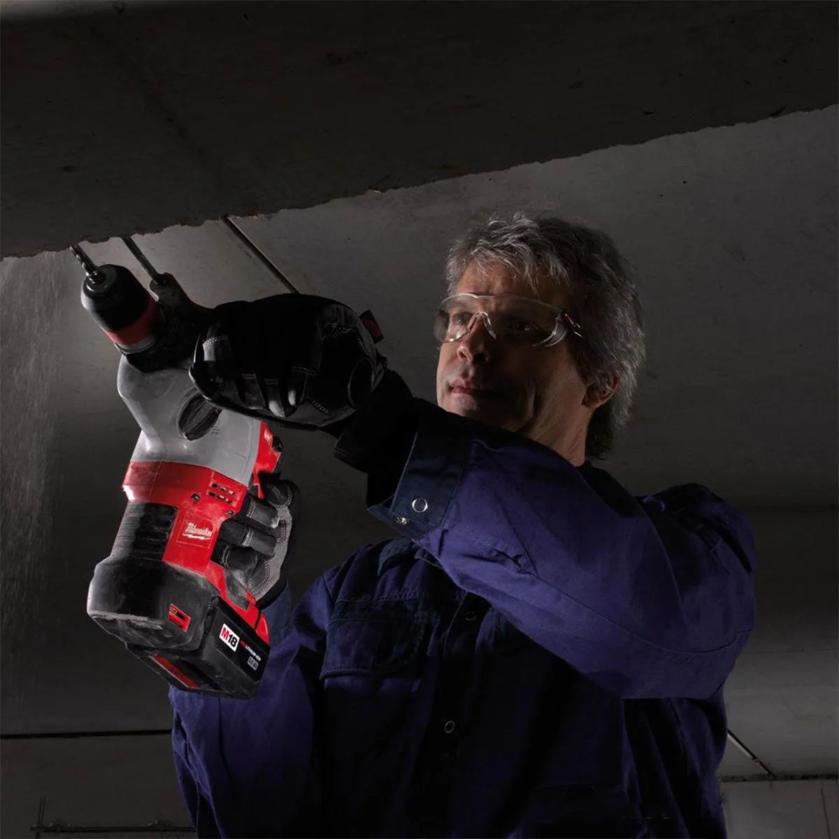Milwaukee HD18HX-0 18V SDS  Rotary Hammer Drill with 5 Piece Drill Bit Set