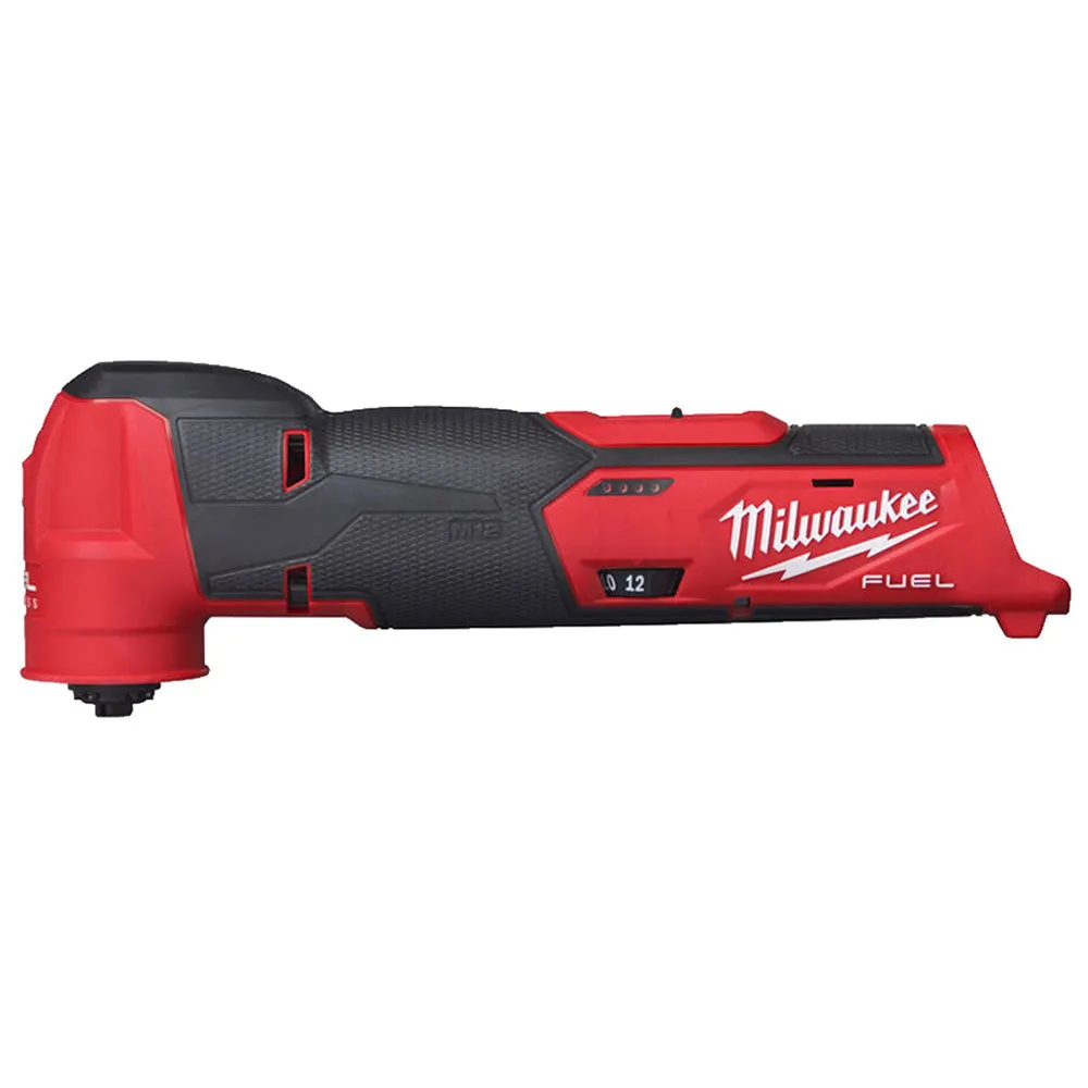 Milwaukee M12FMT-0 12V Brushless Multi Tool Body with 8 Piece Accessories Set
