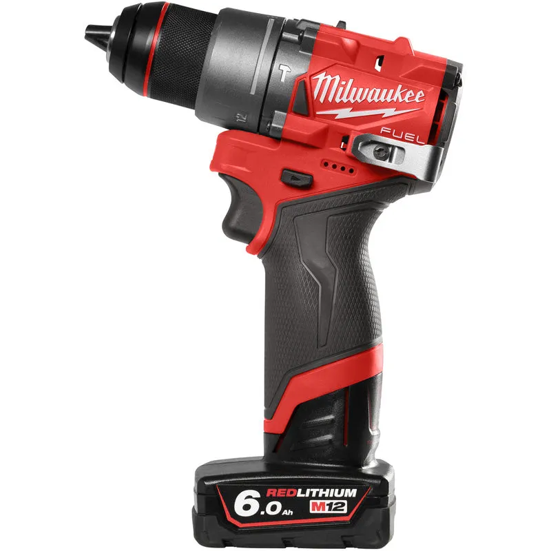 Milwaukee M12FPD2-602X 12V FUEL Brushless Combi Drill with 2 x 6.0Ah Batteries. Charger & Case 4933479871