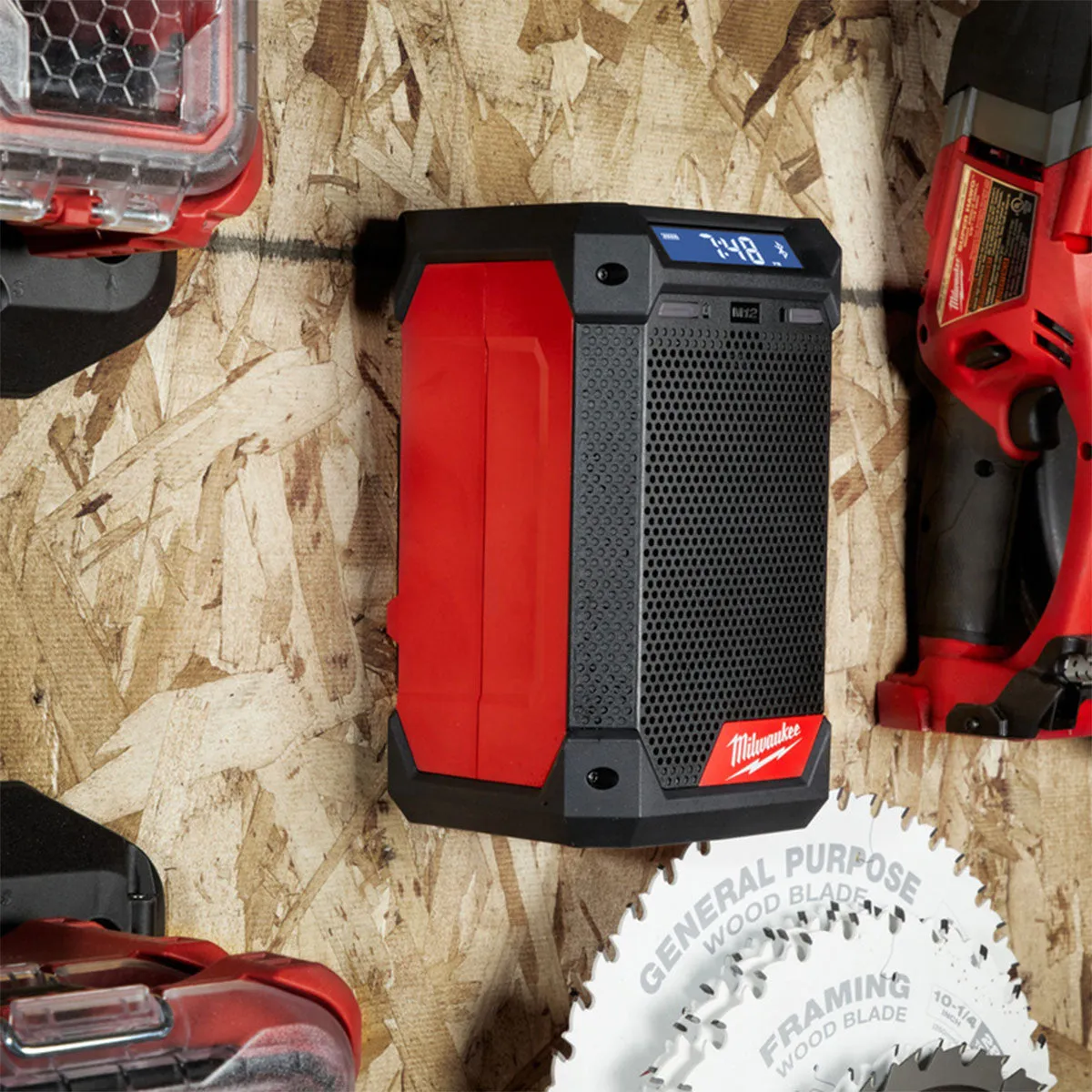 Milwaukee M12RCDAB -0 12V Radio and Charger with 5.0Ah Battery