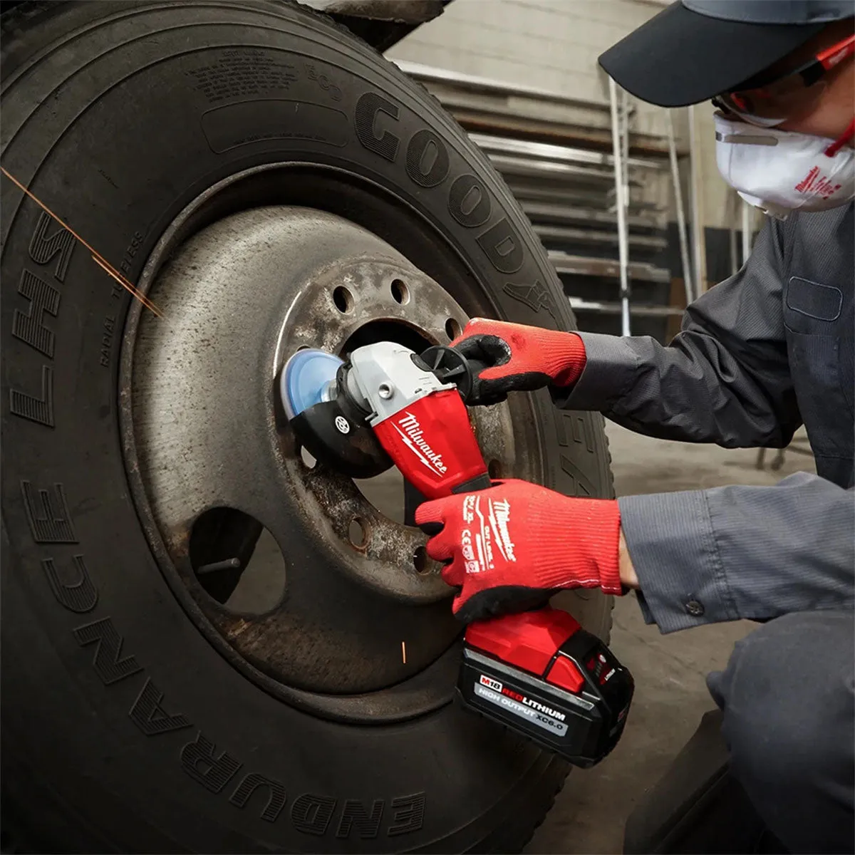 Milwaukee M18BLSAG115XPD-0 18V Brushless 115mm Angle Grinder with Paddle Switch 4933492647