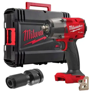 Milwaukee M18FMTIW2F12-0X 18V FUEL Brushless 1/2 Impact Wrench with Impact Socket