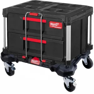 Milwaukee Packout Flat Trolley with 2 Drawer Tool Box