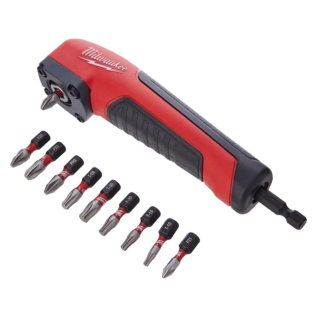 Milwaukee Shockwave Impact Bit Set with Right Angle Attachment 49 Pieces 4932492656