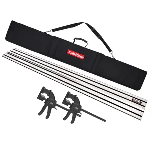 Plunge Saw Accessories 1 x 1.5m Guide Rail with Bag & Clamp Set for Dewalt DWS520. DCS520N
