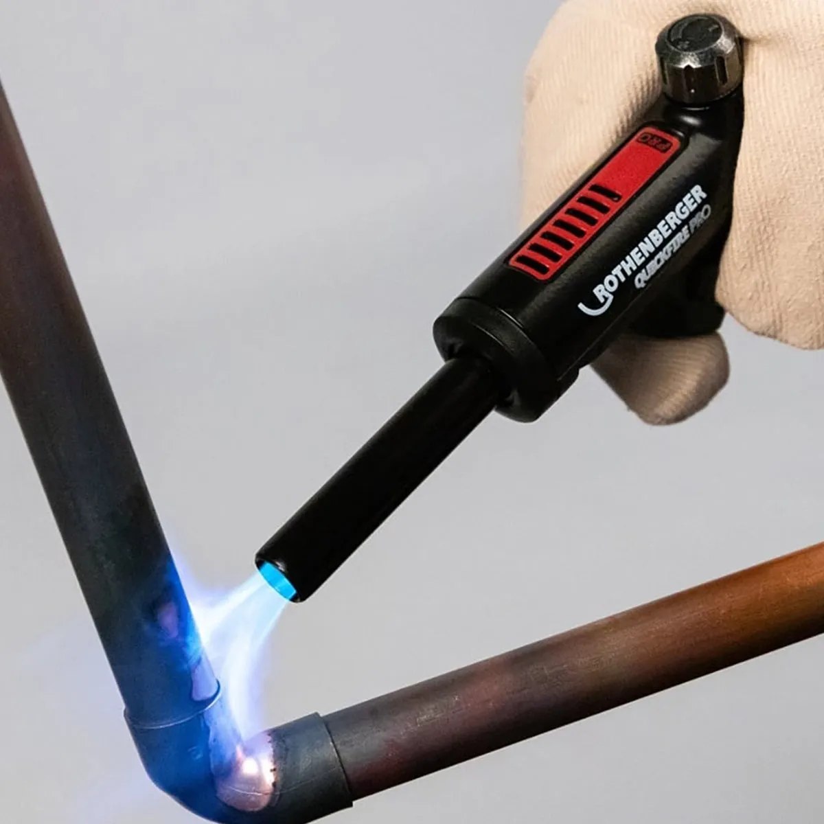 Rothenberger Quickfire Pro Series Cool Tip Burner Blow Torch with Hot Tool Bag