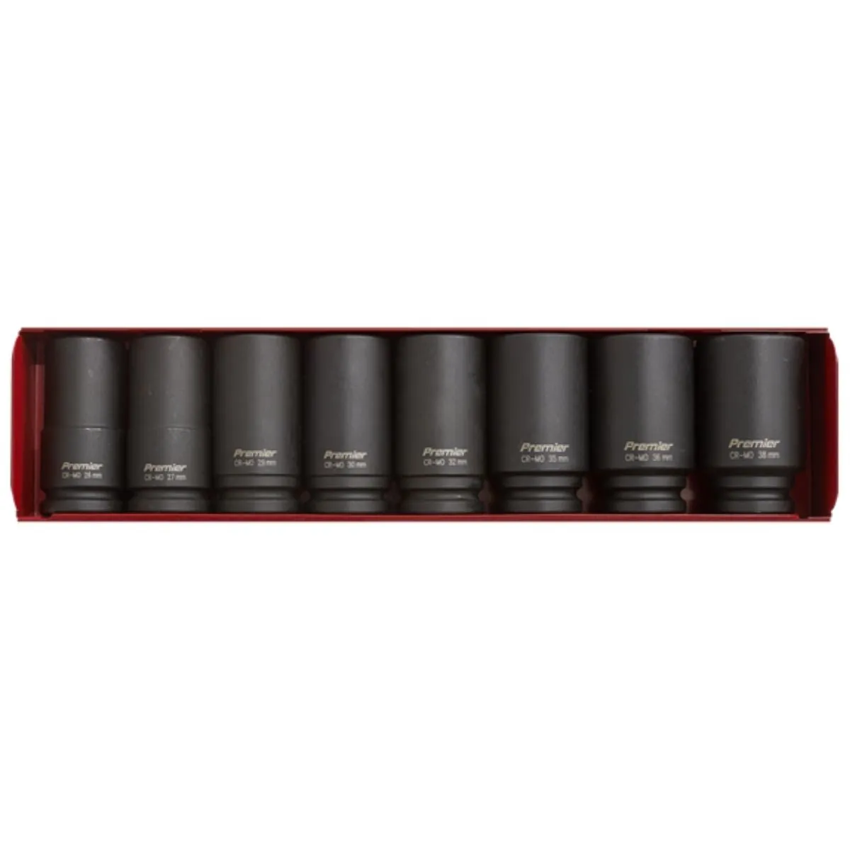 Sealey AK80/9M Deep Impact Socket Set  8pc 3/4Sq Drive