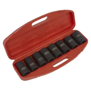 Sealey AK888M Impact Socket Set 8pc Deep 1Sq Drive
