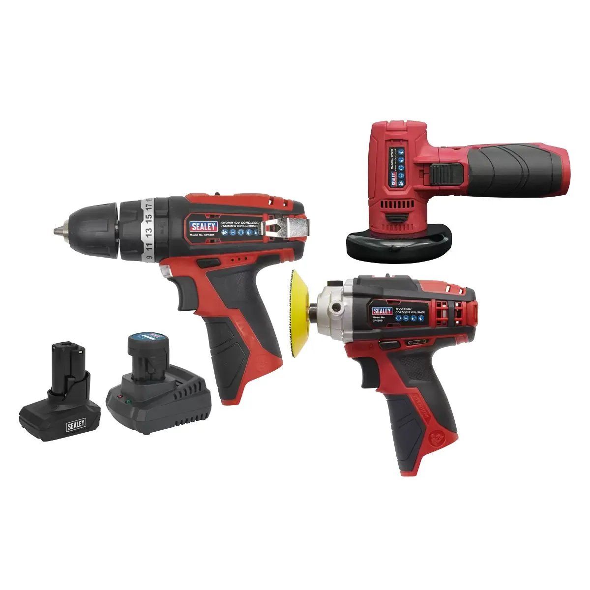 Sealey CP1200COMBO7 12V Cordless Power Tool Combo Kit
