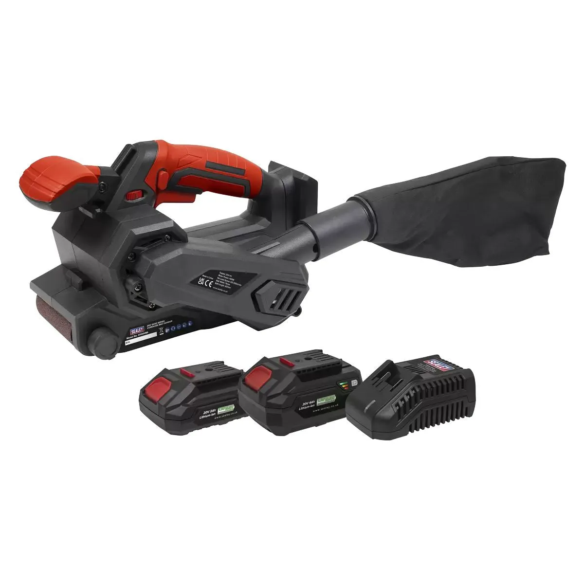Sealey CP20VBSKIT 20V Cordless Belt Sander Kit -2 Batteries