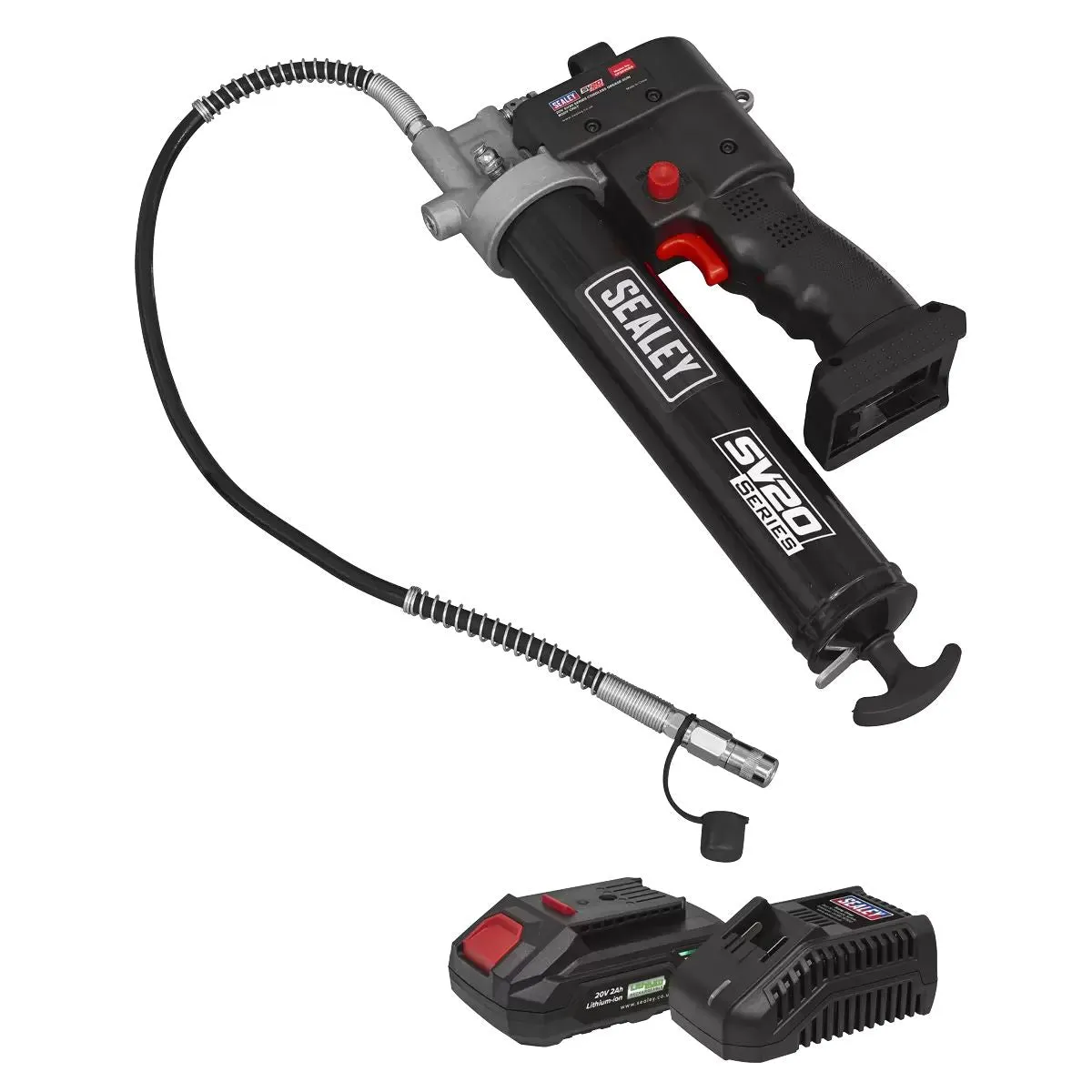 Sealey CP20VGRGKIT1 Grease Gun Kit 20V/2Ah