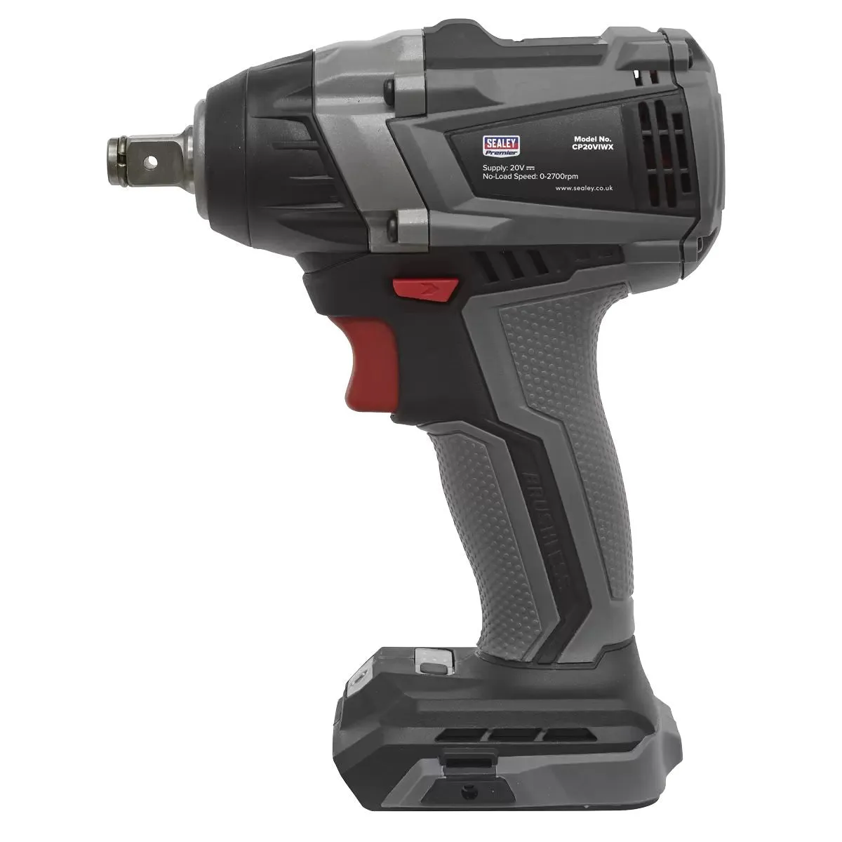 Sealey CP20VIWX 20V Premier 1/2Sq Drive Brushless Cordless Impact Wrench Body Only