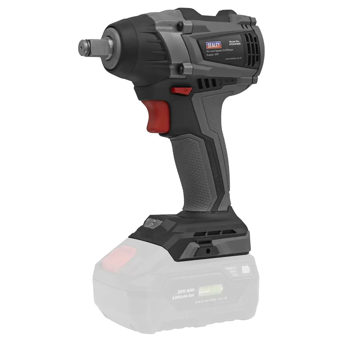 Sealey CP20VIWX 20V Premier 1/2Sq Drive Brushless Cordless Impact Wrench Body Only