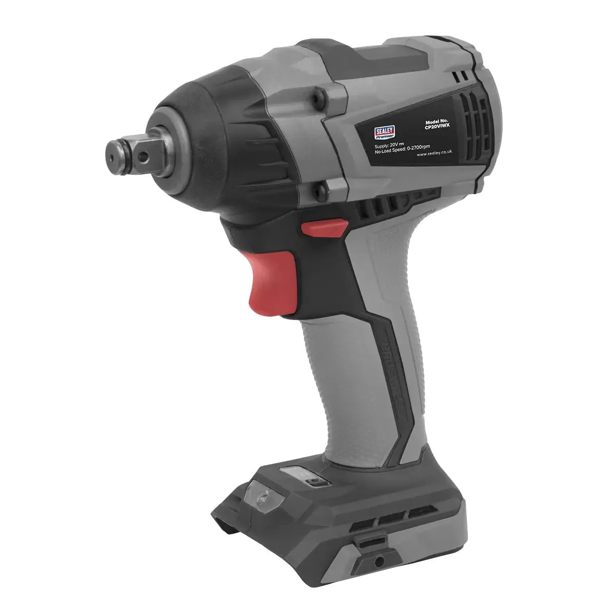 Sealey CP20VIWX 20V Premier 1/2Sq Drive Brushless Cordless Impact Wrench Body Only