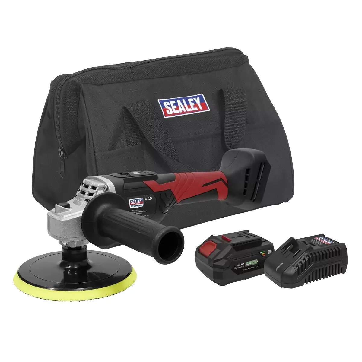 Sealey CP20VRPKIT 150mm Cordless Rotary Polisher Kit 20V/4Ah