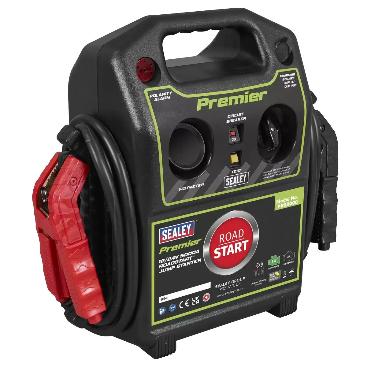 Sealey PRS5000 12/24V Premier RoadStart Jump Starter 5000A