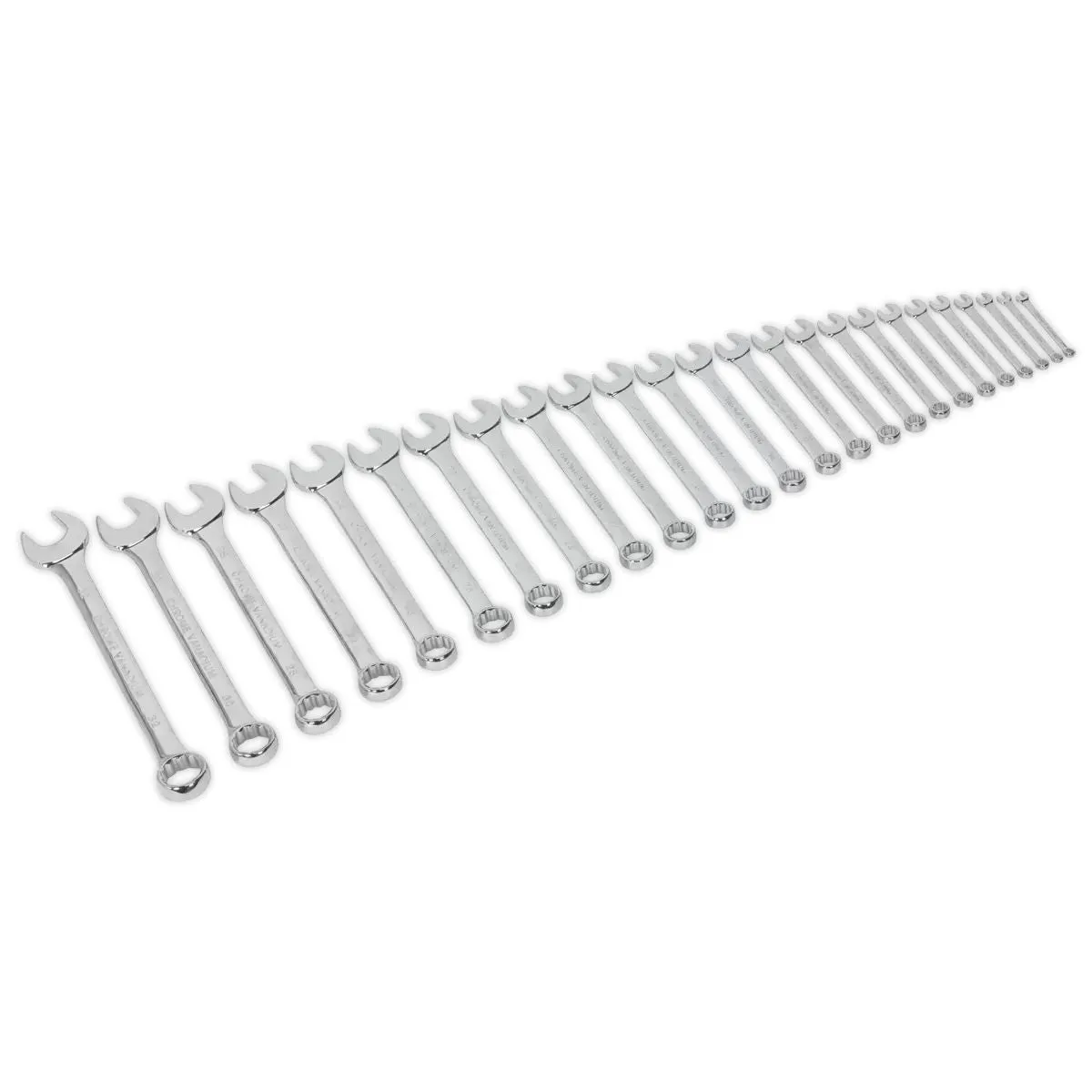 Sealey S0564 Combination Spanner Set 25pc Metric