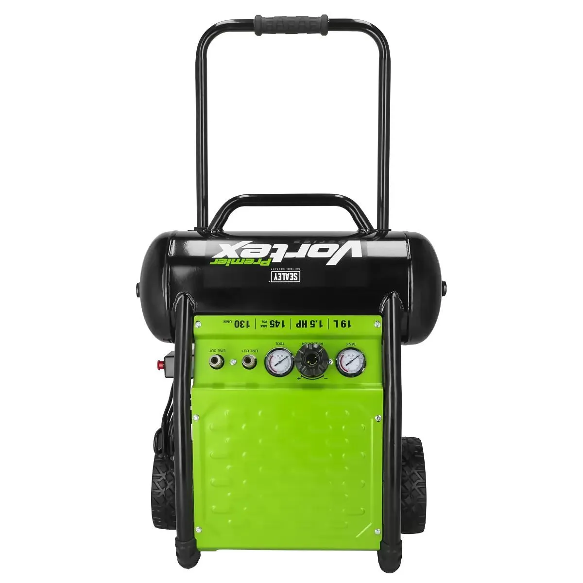 Sealey SAC1900 19L Oil-Free Air Compressor 1.5HP Direct Drive for Powerful. Quiet Performance