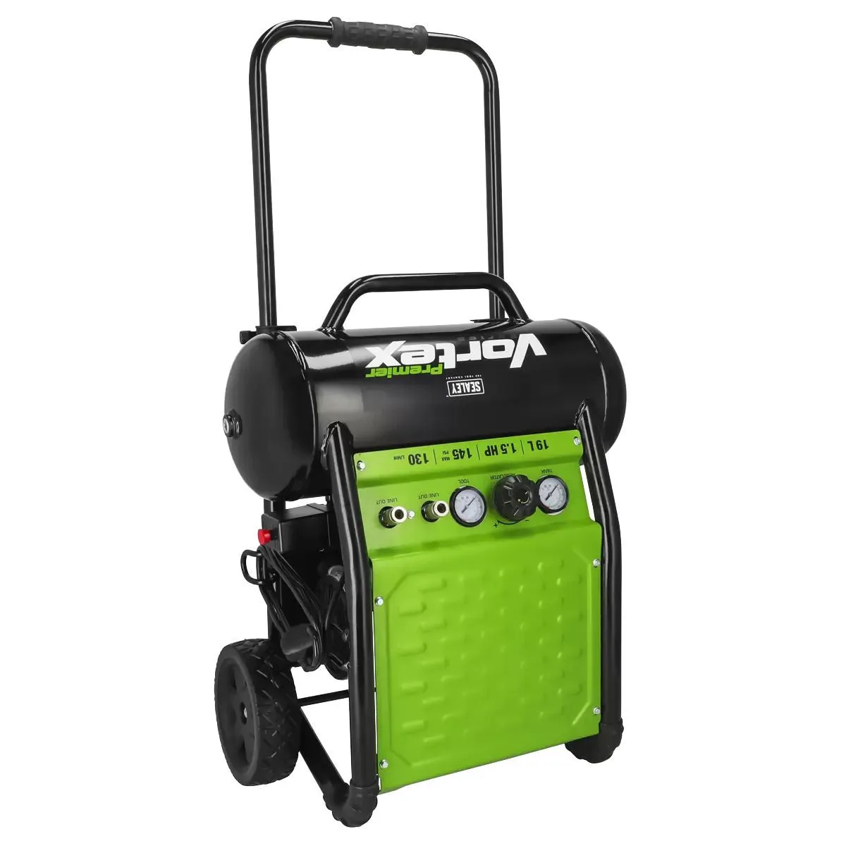 Sealey SAC1900 19L Oil-Free Air Compressor 1.5HP Direct Drive for Powerful. Quiet Performance
