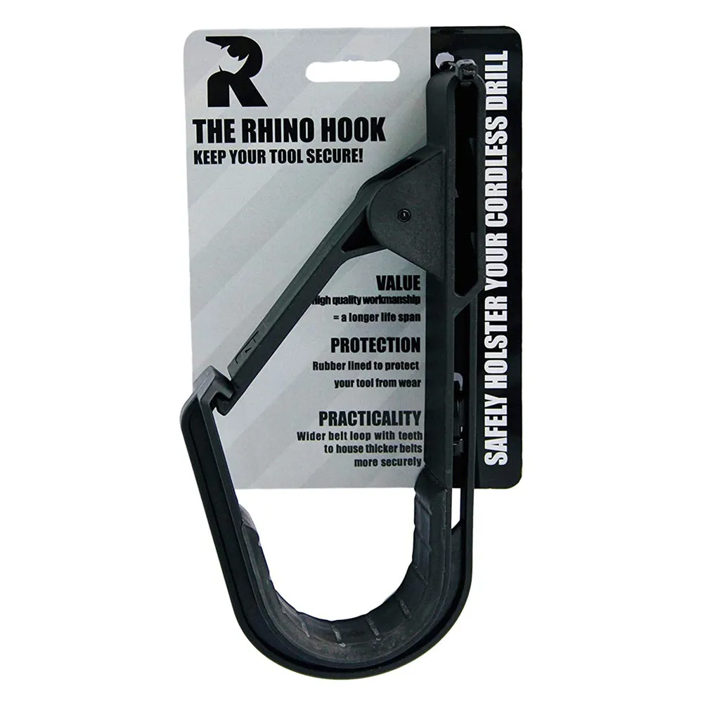 The Rhino Hook Universal Tool Belt Cordless Drill Holder Pack Of 2
