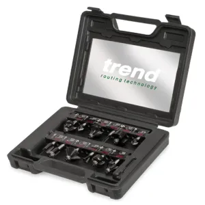 Trend 1/4 Router Cutter Set 12 Piece SET/SS8X1/4TC