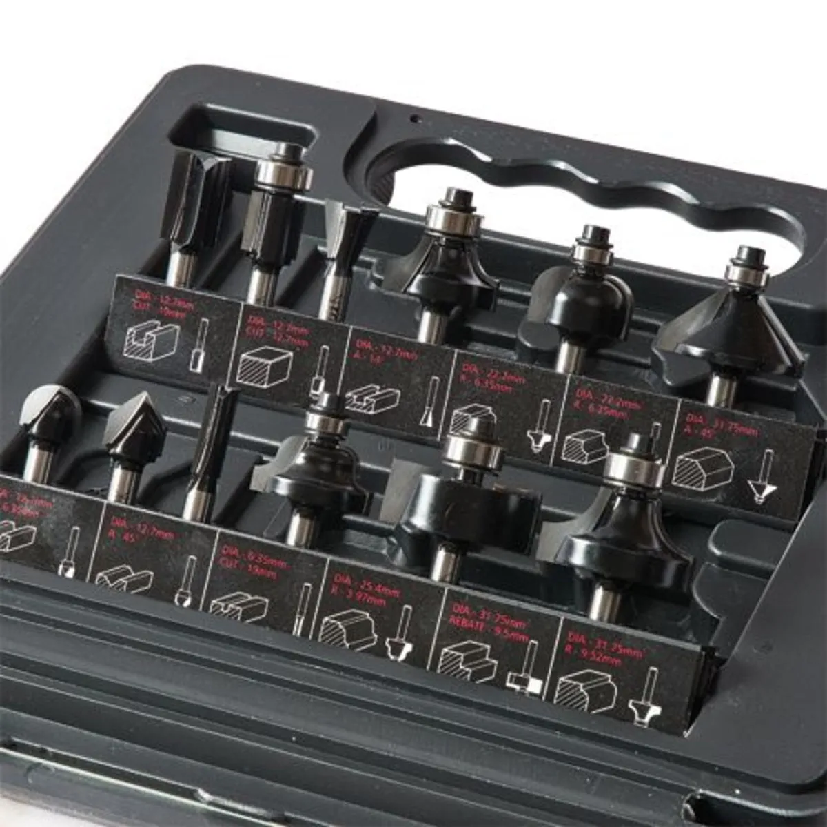 Trend 1/4 Router Cutter Set 12 Piece SET/SS8X1/4TC