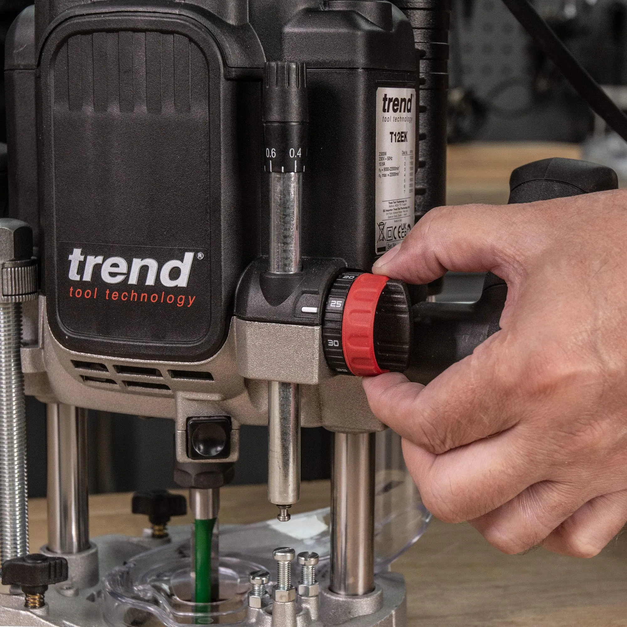 Trend T12EK 1/2 Plunge Router 240V with 35 Piece Set