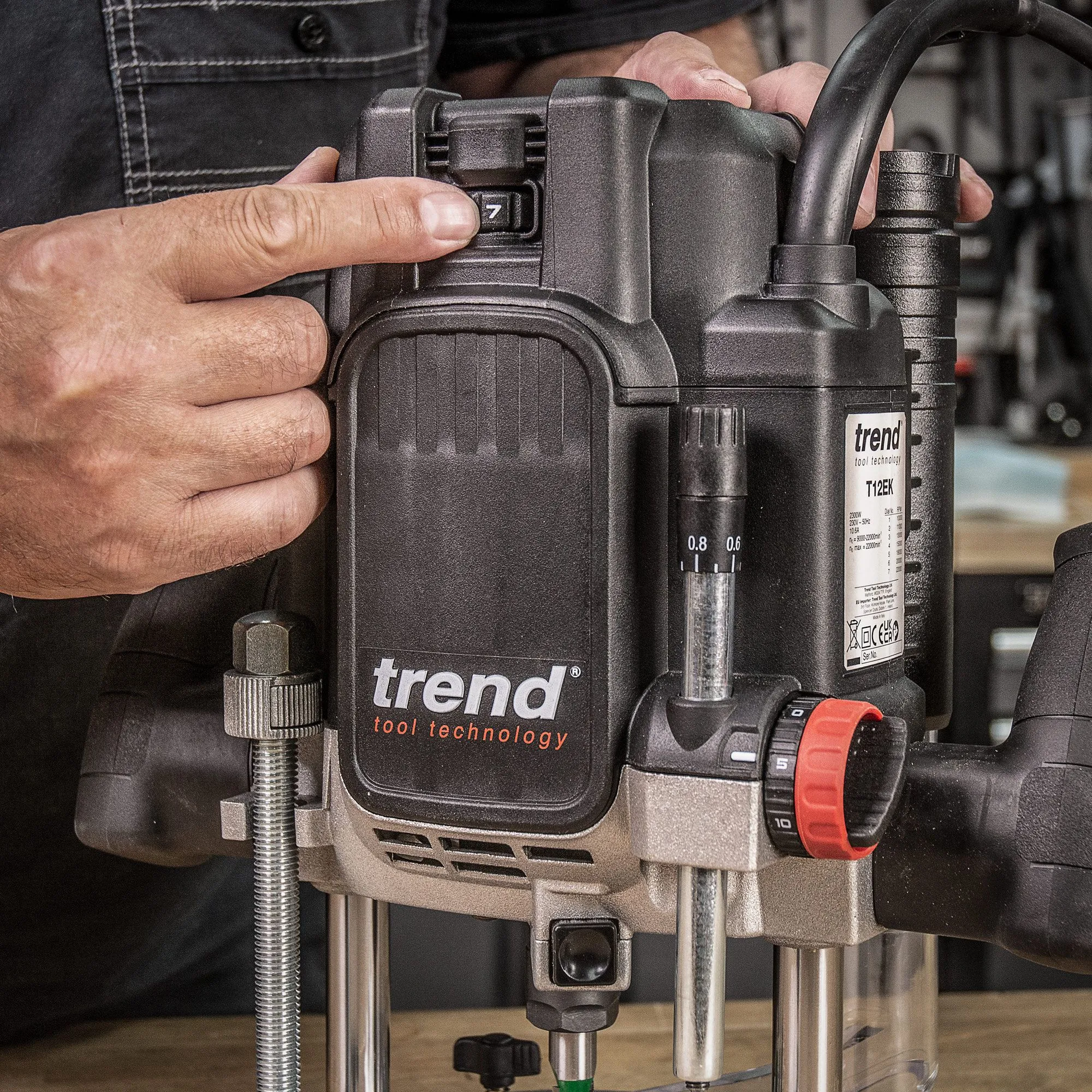 Trend T12EK 1/2 Plunge Router 240V with 35 Piece Set
