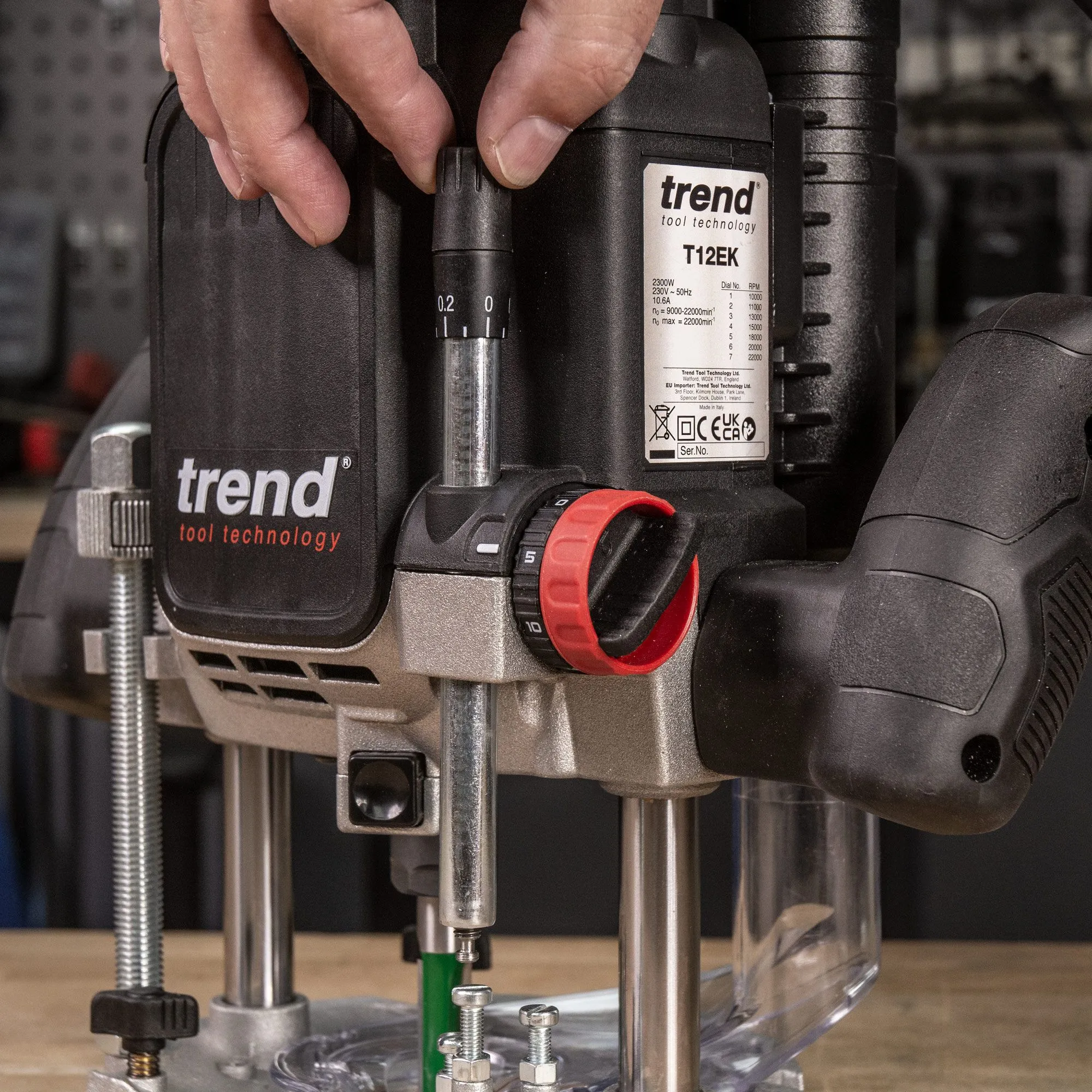 Trend T12EK 1/2 Plunge Router 240V with 35 Piece Set