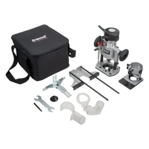 Trend T1EPS 1/4 Electric Trim & Plunge Router Kit 240V/710W