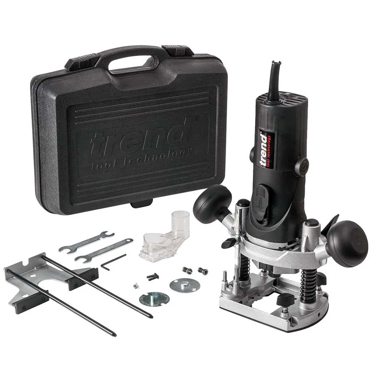 Trend T4ELK 1/4 Variable Speed Router 110V 850W with 12 Piece Cutter Set